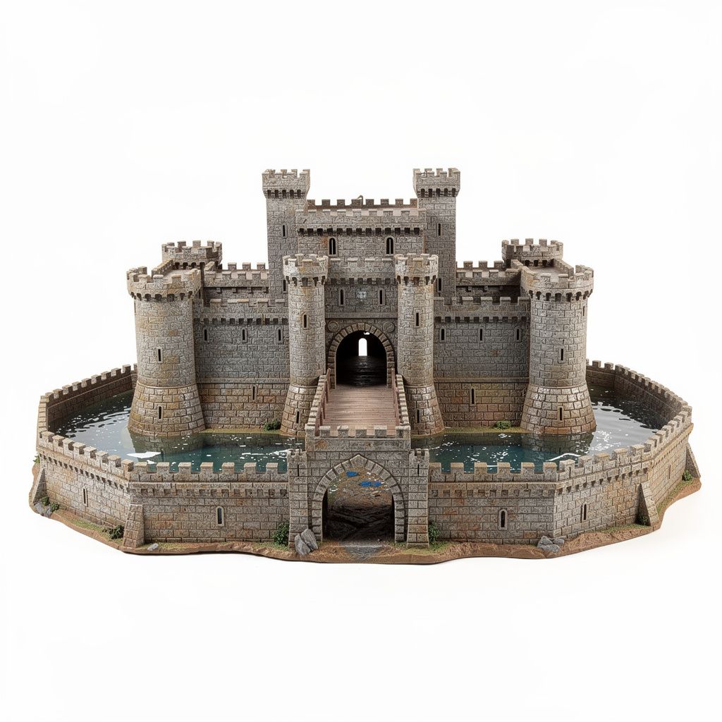 Castle With Working Moat