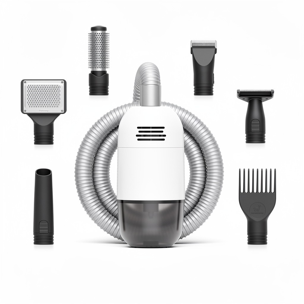 Pet Grooming Vacuum Kit Low-Noise