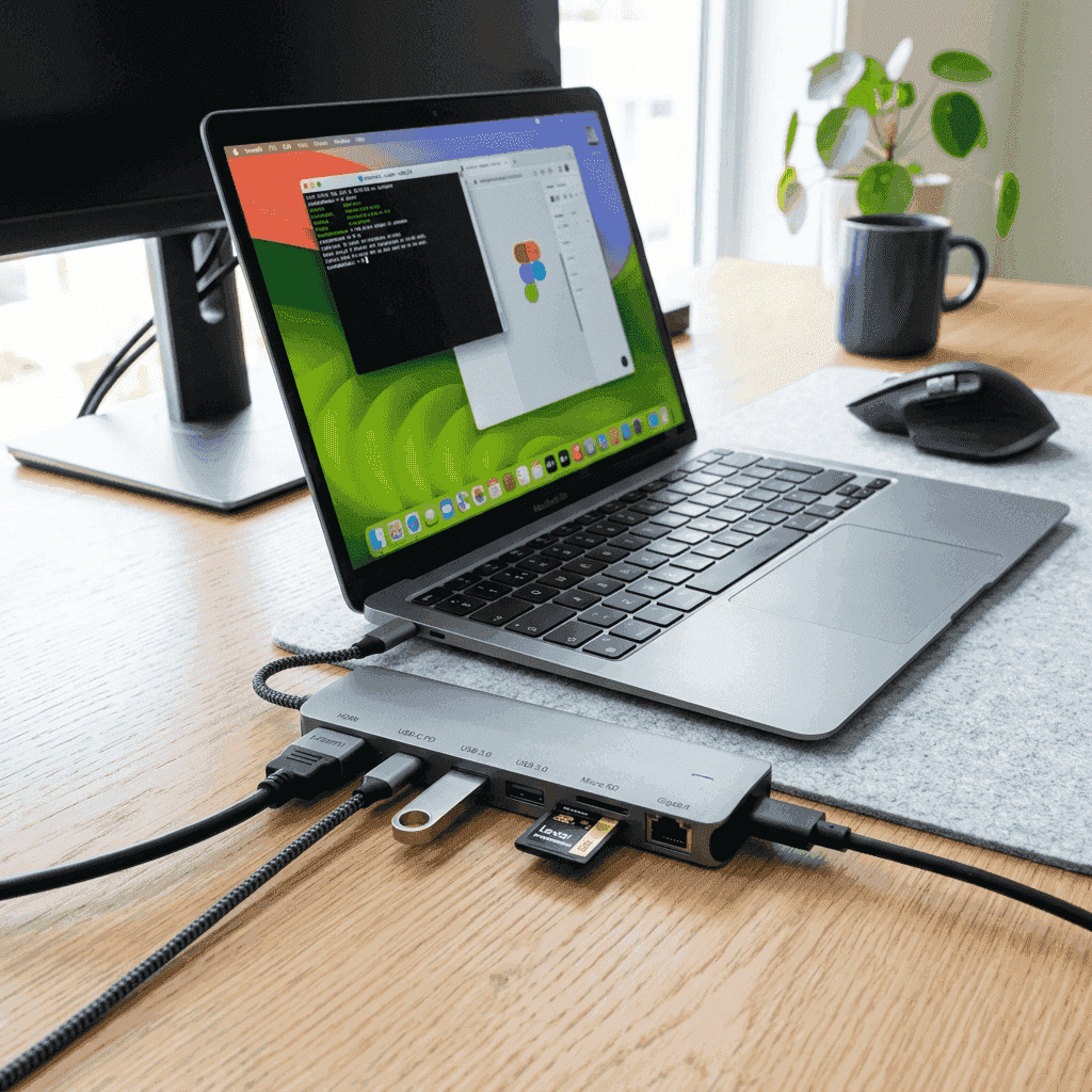 8-in-1 Aluminum USB-C Hub with 4K HDMI