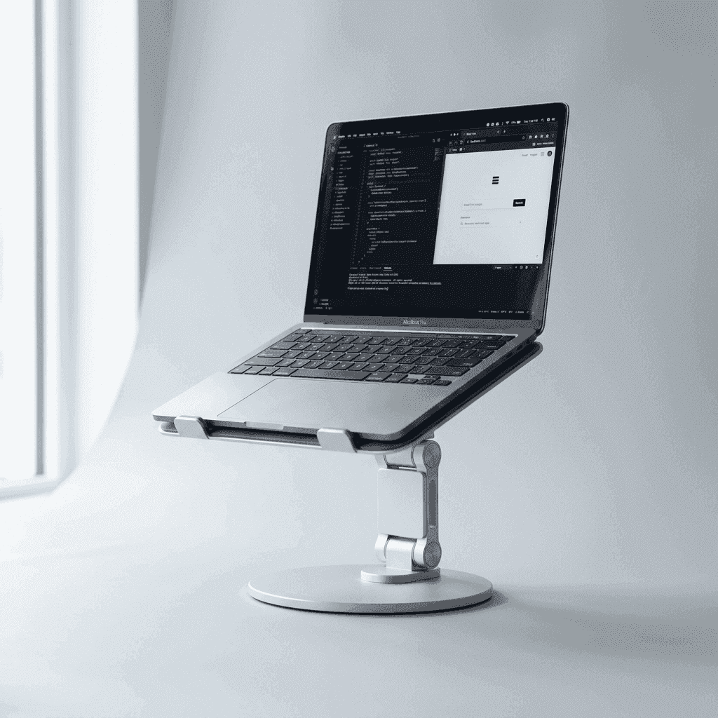 Ergonomic Foldable Aluminum Notebook Stand