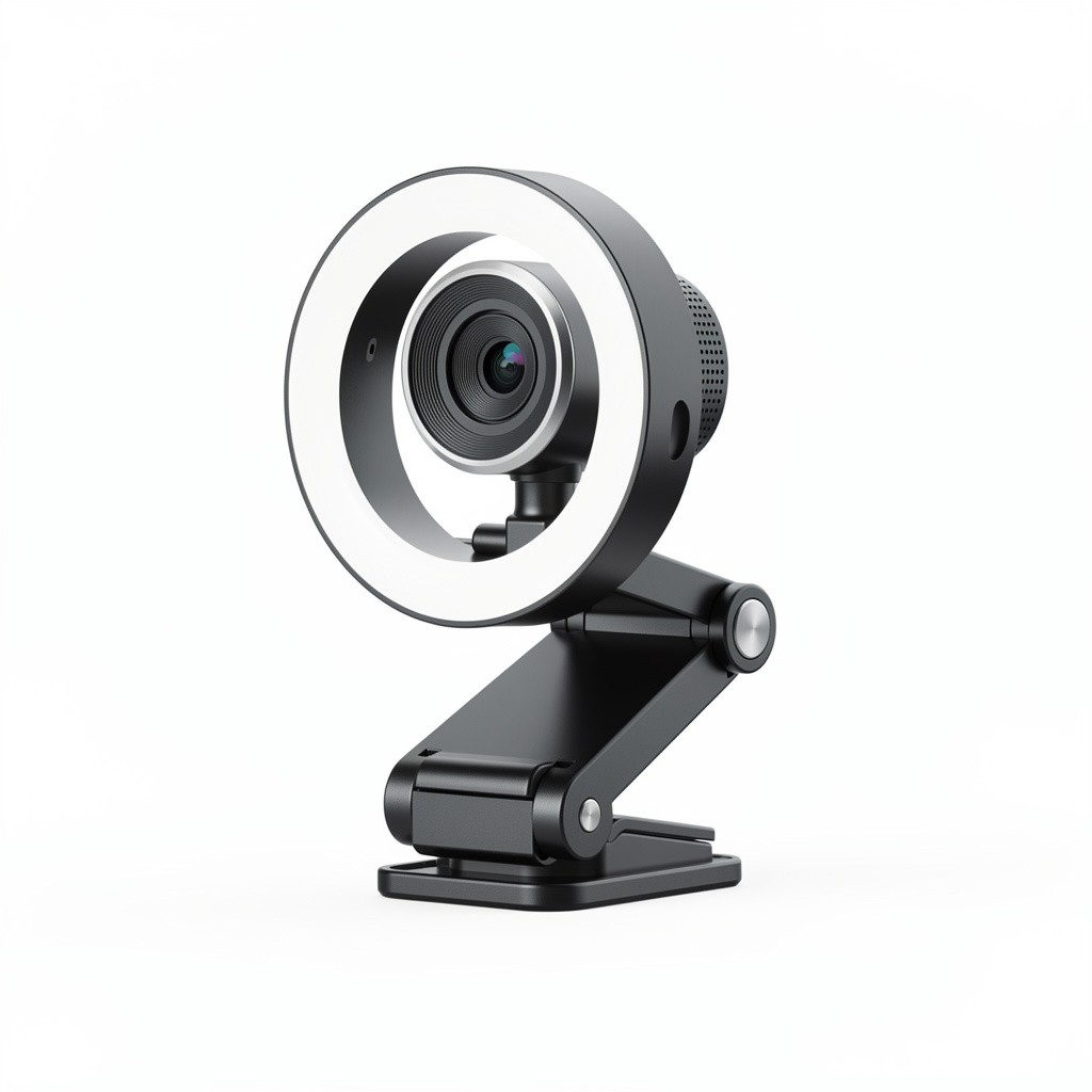 AI 4K Webcam Ring-Light