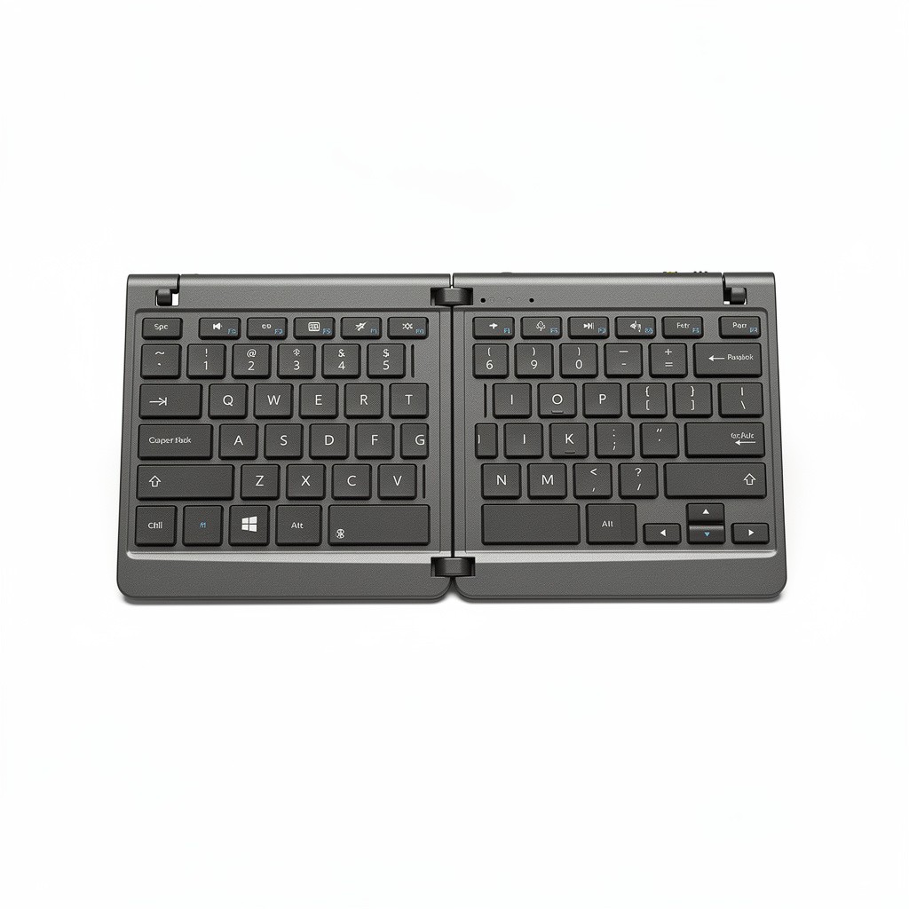 Foldable Bluetooth Keyboard Tri-Device