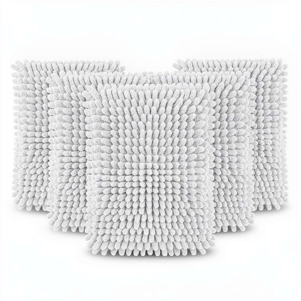 Microfiber Wash Mitt Kit Chenille