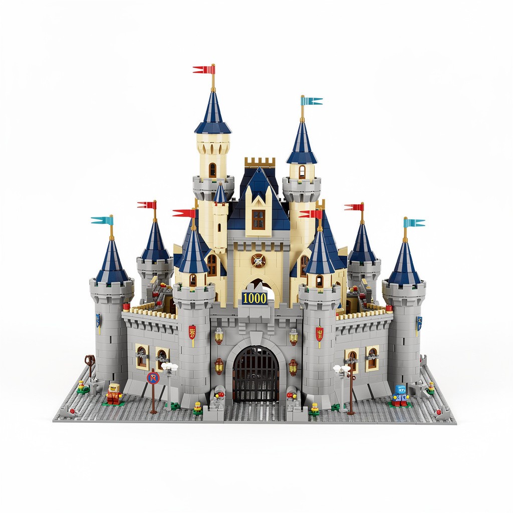 Building Brick Set (1000pc) Castle
