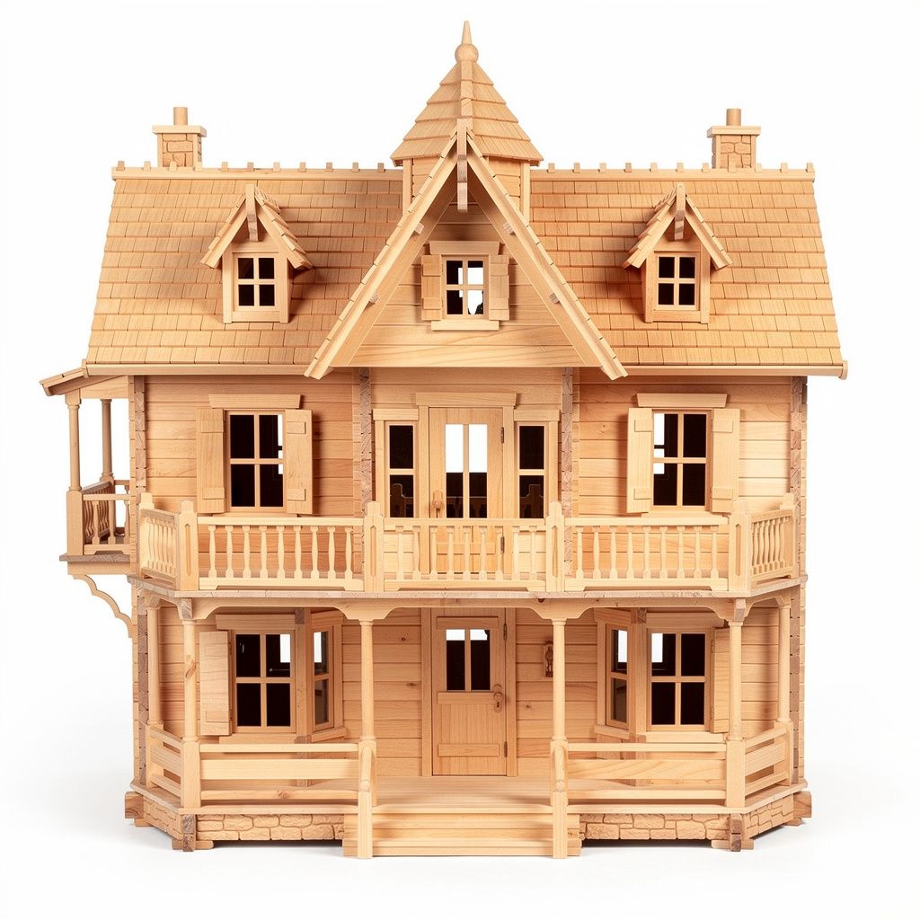 Dollhouse Mansion Wooden