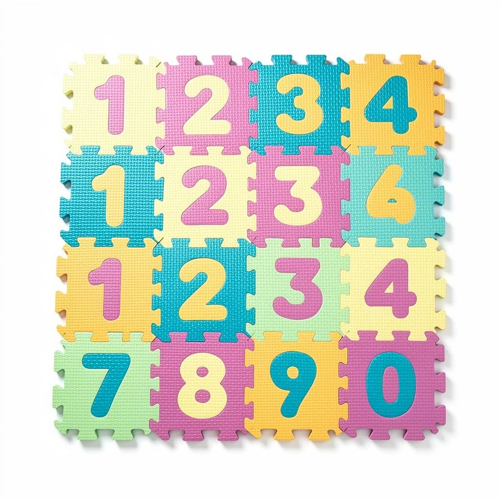 Play Mat Foam Numbers